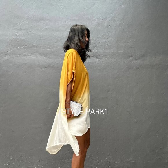 STYLE PARK JASRI DRESS in MUSTARD - ONE SIZE - BNWT - Picture 4 of 7
